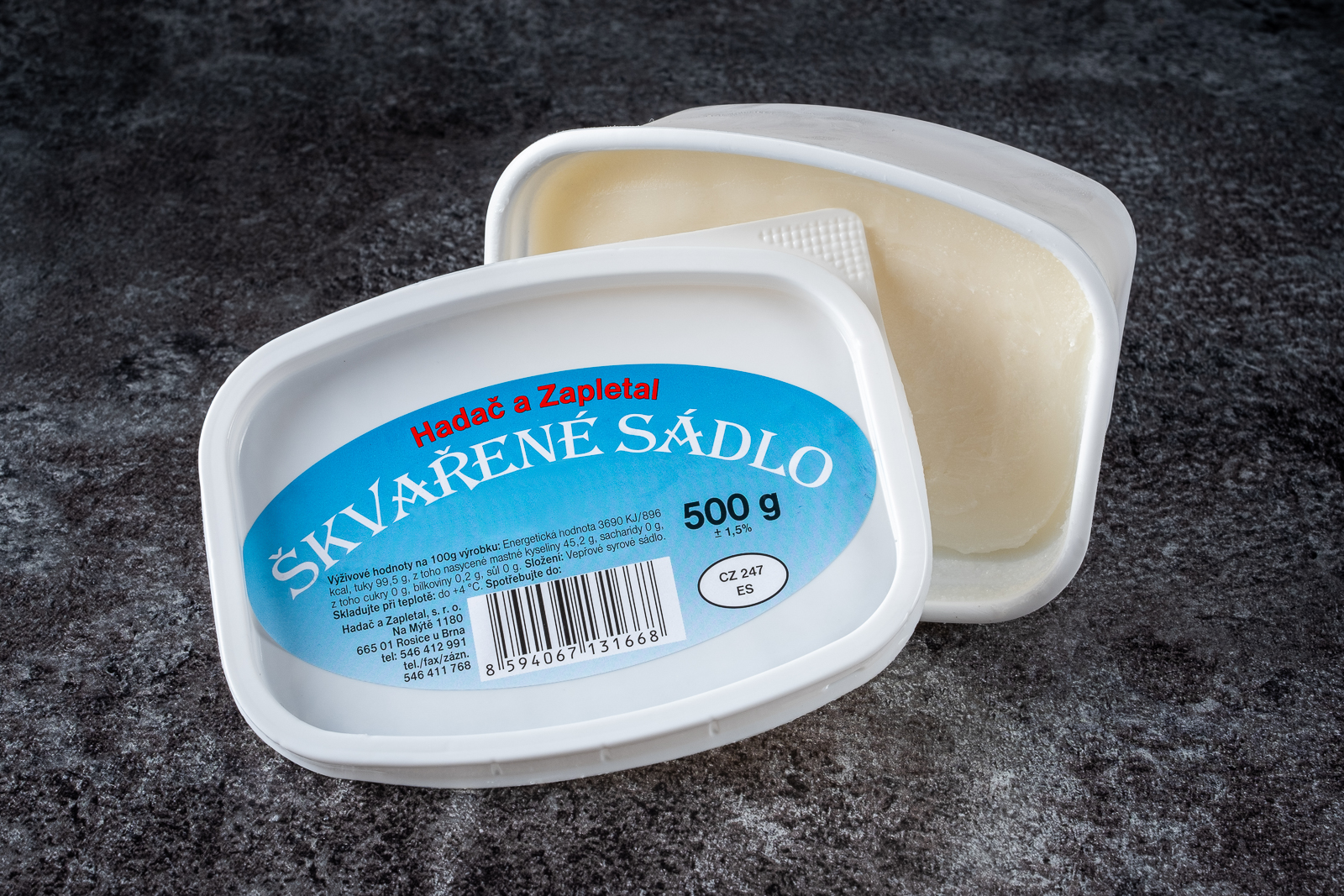 Škvařené sádlo 500g